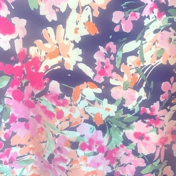 NWT London Times Petite Floral  Sleeveless A-line Midi Dress  Size 10P MSRP $108 - Picture 8 of 8